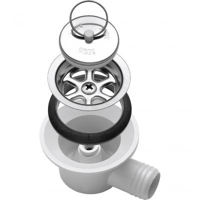 Product image of the product “Ablaufarmatur gewinkelt, Ablauf ø 25 mm ”